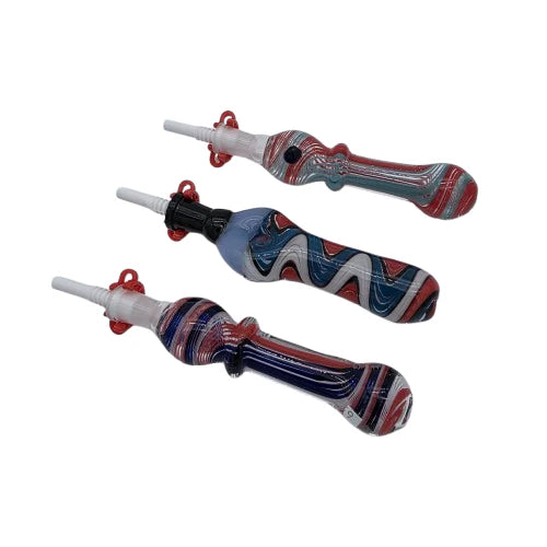 Glass Straw With Ceramic 10mm Nail
