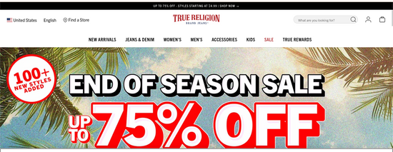 True Religion Affiliate link