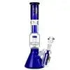 Black Leaf Beaker Ice Bong with Drum Percolator | Boxed Set