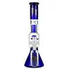 Black Leaf Beaker Ice Bong with Drum Percolator | Boxed Set